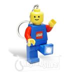 Lego Man Keyring with LED torch Feet - New in Box - Blue Body
